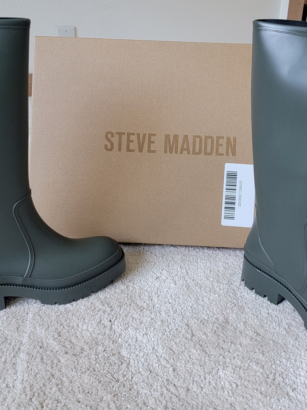 Steve Madden Rocky-H20 Rain Boots - Olive Green - Size 6 NIB - Picture 10 of 10
